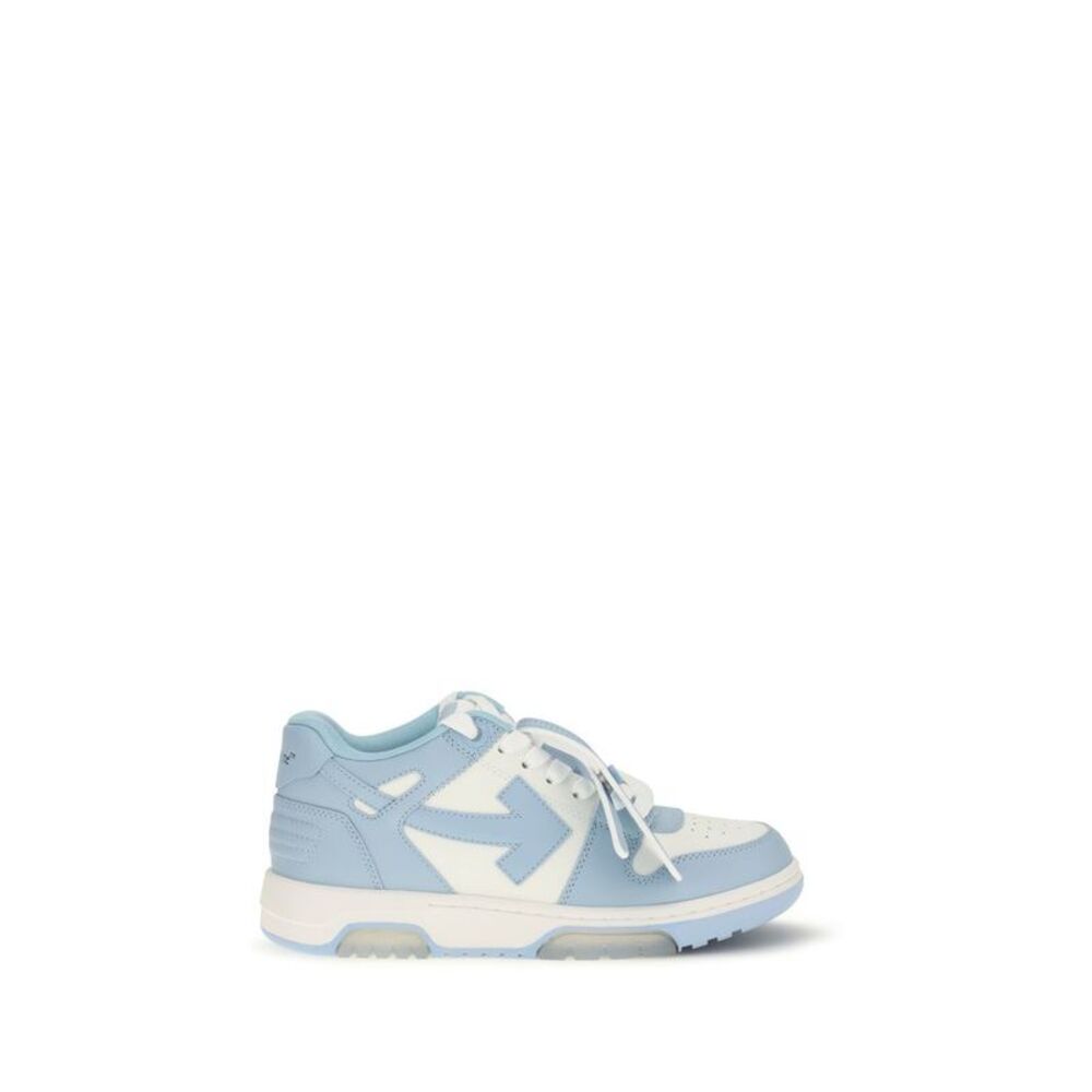 Off-White Blue Calf Leather Bos Taurus Women's Sneakers